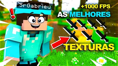 As Melhores TEXTURAS Para PVP No Minecraft AUMENTAM FPS YouTube