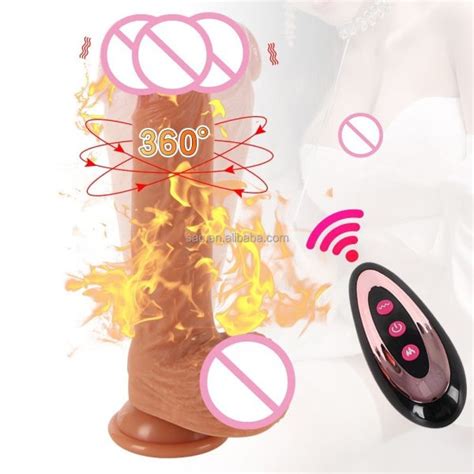 Dildo Vibrador Control Rotador Que Se Calienta Disc