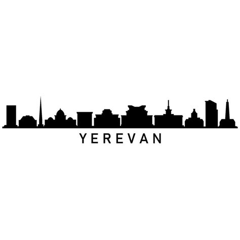 Illustrated Yerevan skyline 42342861 Vector Art at Vecteezy