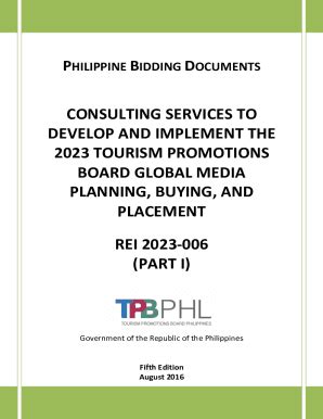 Fillable Online Supplemental Bid Bulletin No Philippine Tourism