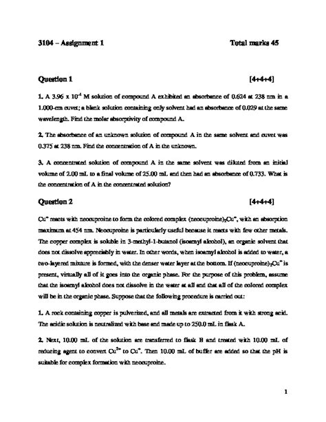 Analytical Chemistry Problems PDFCOFFEE