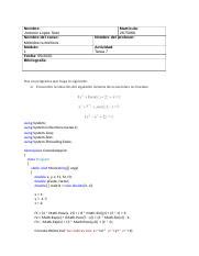 Tarea 7 Metodos Numericos Docx Nombre Antonio Lopez Soto Nombre Del