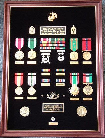 Customized Military Award Displays