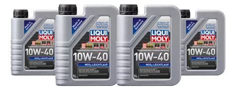 Aceite Liqui Moly Mos2 Leichtlauf 10w40 Semisintético 4l Envío gratis