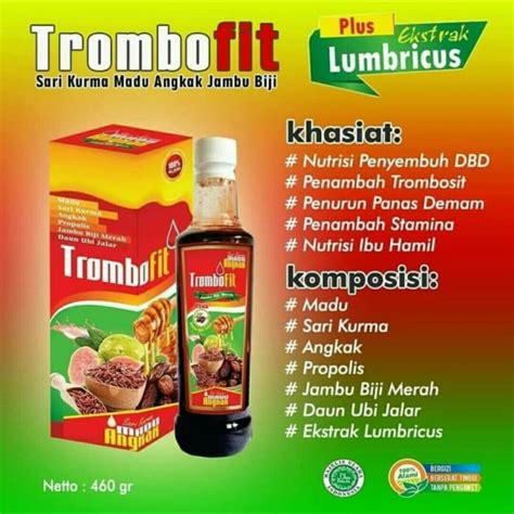 Sari Kurma Madu Angkak TROMBOFIT Untuk Mengatasi DBD Lazada Indonesia