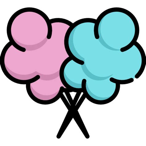 Cotton Candy Special Lineal Color Icon