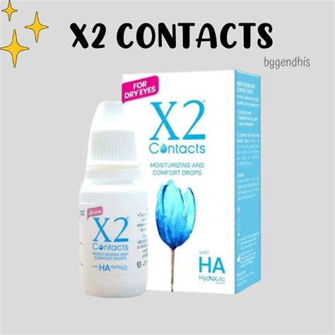 Jual X2 CONTACTS MOISTURIZING AND COMFORT DROPS TETES MATA SOFTLENS