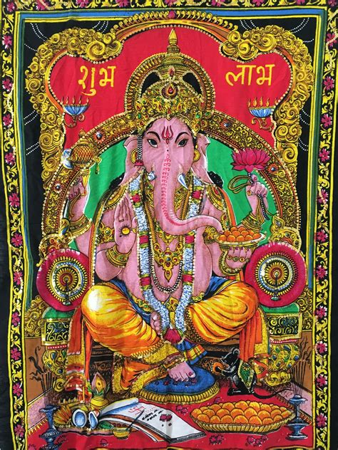 Lord Ganesha, Sri Ganesh, Lord Shiva, Durga, Bohemian Yoga Mat ...