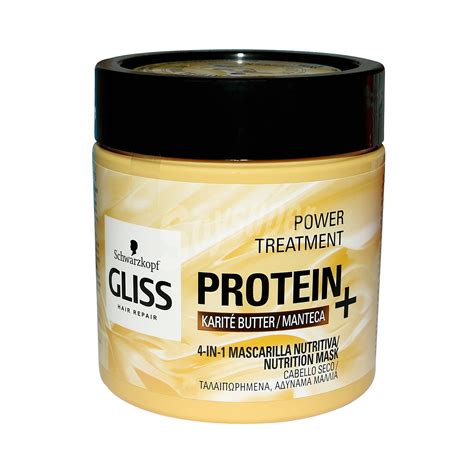 Gliss Schwarzkopf Mascarilla Nutritiva 4 En 1 Para Cabello Seco Protein 400 Ml