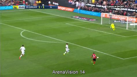 Nicolas Benezet Goal HD Guingamp 2 1 Lyon 11 02 2017 Видео Dailymotion