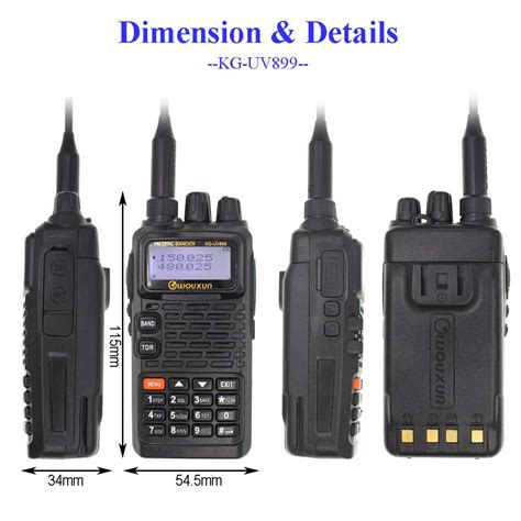 Wouxun KG UV899 International Ver Waterproof Dual Band Walkie Talkies