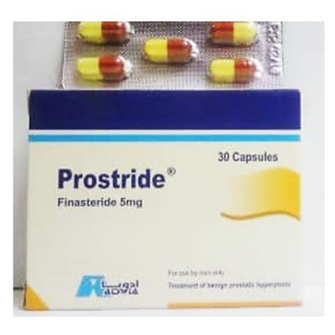 Prostride 5 Mg Finasteride 30 Capsules