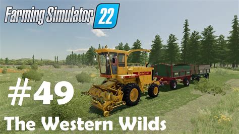 LS22 The Western Wilds 49 der Feldhäcksler und das Gras was machn wa