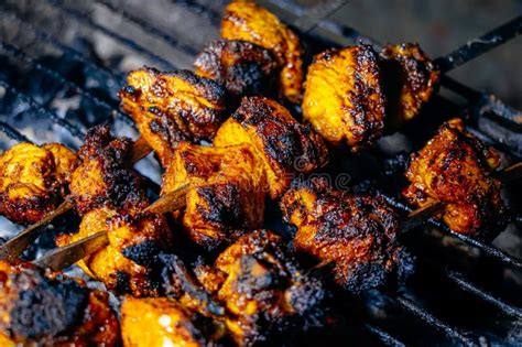 Delicious Chicken Snacks In Nepal Barbeque Sekuwa Fried Chicken Stock