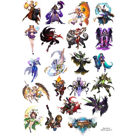 Jual Sticker Stiker Pack Hero Mobile Legend Stiker Game Ml Shopee