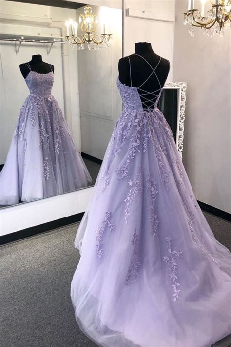 Fashion Criss Cross Back Lavender Prom Dress Daisystyledress