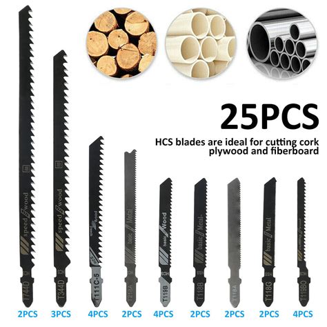 Pcs Universal High Carbon Steel Assorted Jig Saw Blades Set Thin