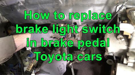 How To Change The Brake Light Switch