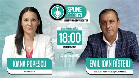 SPUNE CE CREZI INTERVIU DE ÎNVINGĂTOR Emil Ioan Rîsteiu primar