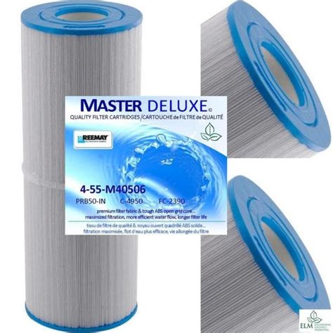 50sqft. Spa Filter 4 PACK Master Deluxe M40506 PRB50-IN-C-4950 FC-2390 ...