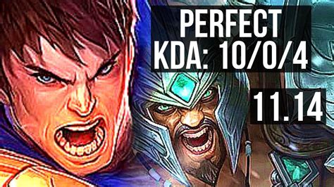 GAREN Vs TRYNDAMERE TOP 10 0 4 Legendary 400 Games EUW Diamond