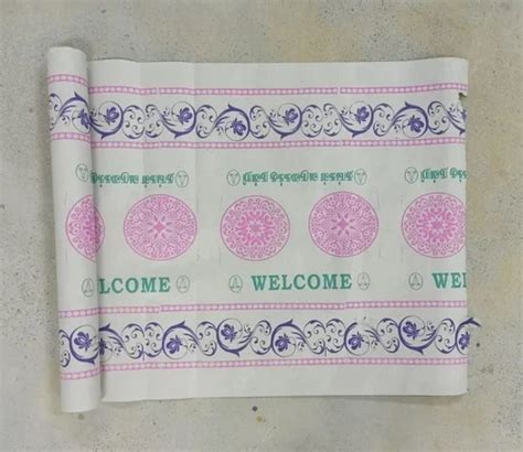 Deinked Pulp Gsm White Printed Dining Paper Roll At Rs Roll In