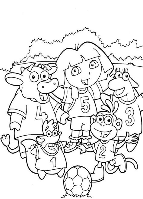 Free Printable Dora The Explorer Coloring Pages For Kids