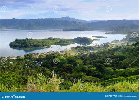 Savusavu Marina And Nawi Islet Vanua Levu Island Fiji Stock Image