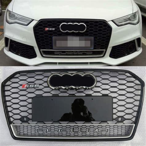 For Audi A S C Pa Rs Style Honeycomb Front Bumper Grille