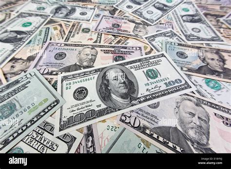 Dollar Banknoten Der Vereinigten Staaten Von Amerika Stock Photo Alamy