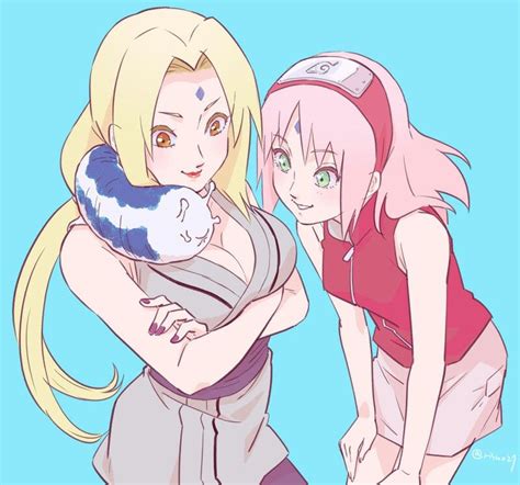 Tsunade And Sakura Sasusaku Naruto Uzumaki Anime Naruto Jiraiya And Tsunade Lady Tsunade