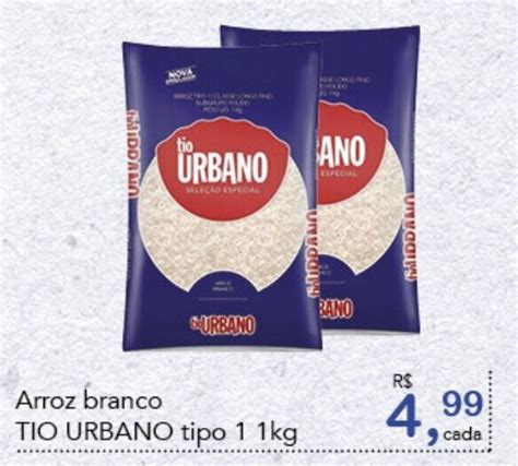 Arroz Branco TIO URBANO Tipo 1 1kg Oferta Na Cometa Supermercados