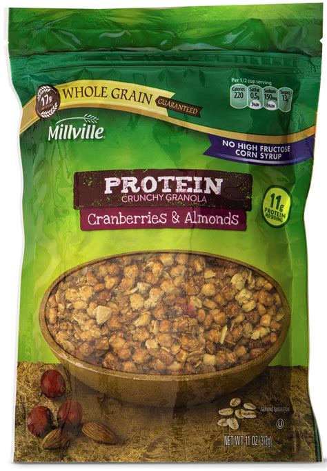 Millville Cranberry Almond Protein Crunchy Granola 11 Oz Shipt