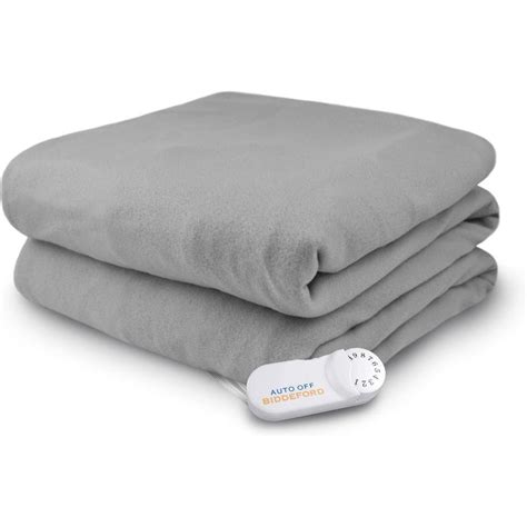 Biddeford Blankets Comfort Knit Heated Blanket with Therapeutic Heat ...