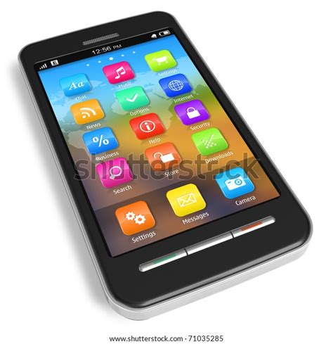 Touchscreen Smartphone Stock Illustration