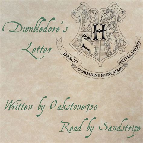 Dumbledore S Letter Twist Of Fate Verse [podfic] Sandstripe Harry Potter J K Rowling