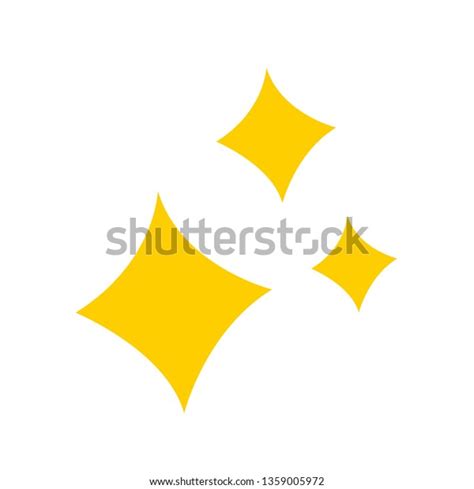 Cartoon Stars Blink Icon Vector Stock Vector Royalty Free 1359005972