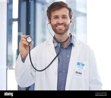 Cardiology Doctor And Portrait Of Man At Hospital With Expert