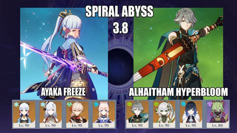 Genshin Impact Spiral Abyss Floor C Ayaka Freeze C