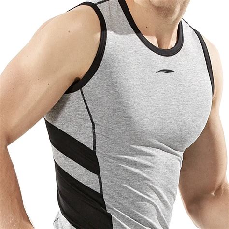 Brand Men Fitness Vests Skintight Sport Vest Gym Training Running