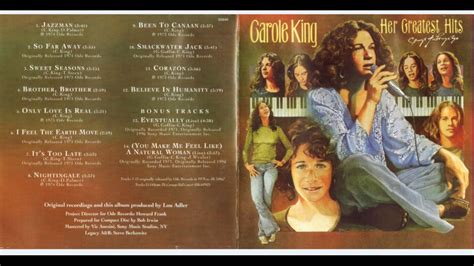 Carole King I Feel The Earth Move Its Too Late So Far Away Youtube