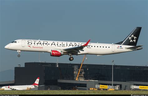 OE LWH Austrian Airlines Embraer ERJ 195LR ERJ 190 200 LR Photo By