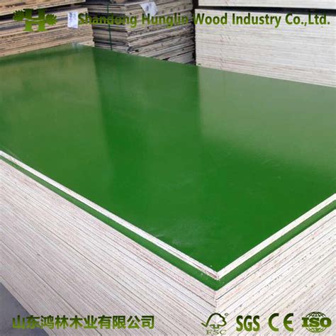 Green Pp Film Plywood More Times Reused Plastic Plywood Pp Film Faced