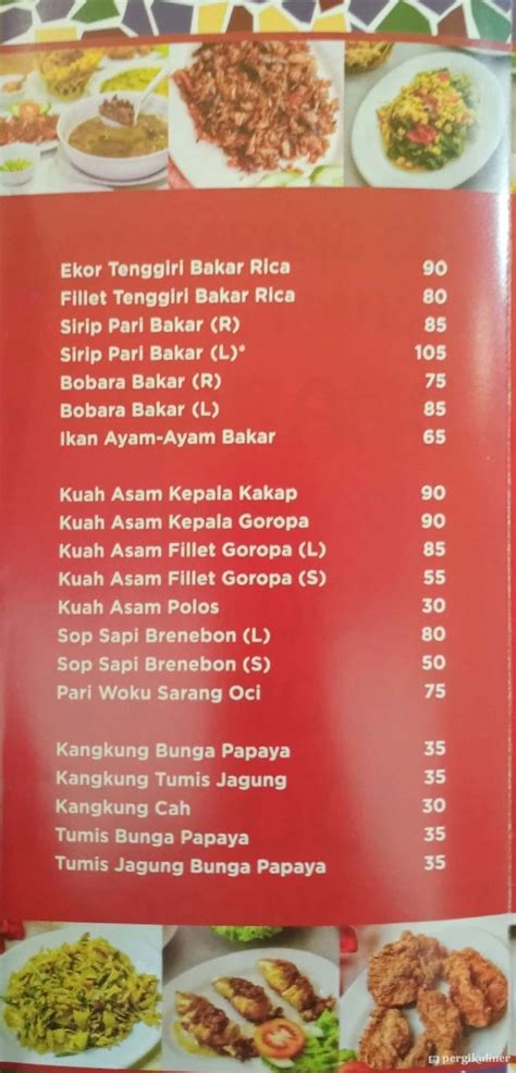 Selalu Diperbarui Menu Restaurant Sarang Oci Tebet