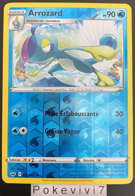 Arrozard 057 202 épée et bouclier carte Pokémon EB01