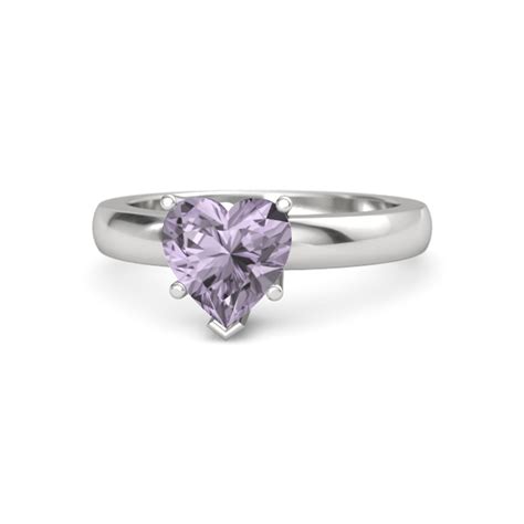 Purple Heart Diamond Ring