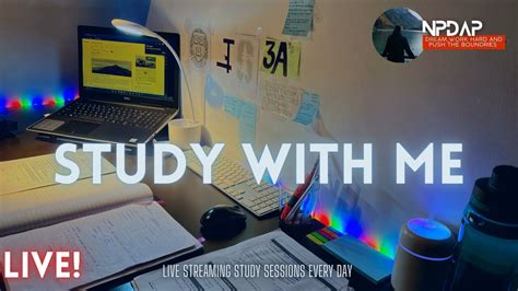 4 Hour Study With Me Live Stream Advanced Level Background Noise