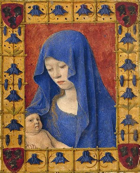 Mary holding the Christ child, 1455 - Jean Fouquet - WikiArt.org