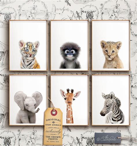 Safari Nursery Decor Printable Art Safari Animal Prints Nursery Wall