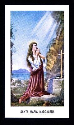 SANTINO SANTA MADDALENA Di CANOSSA IMAGE PIEUSE HOLY CARD